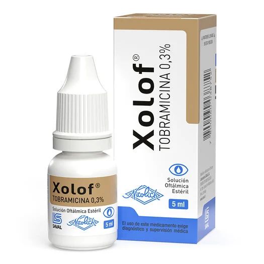 Xolof Solución Oftálmica 0,3 % x 5 mL "Ley Cenabast" LAB. SAVAL